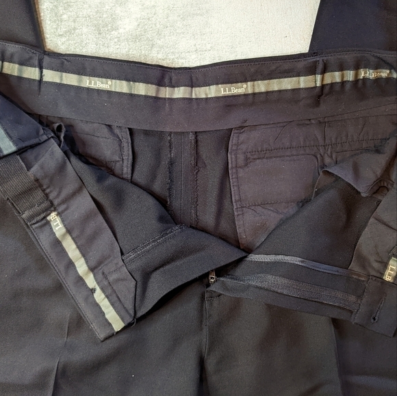 LL Bean Mens Comfort Waist Black Wool Dress Pants Size 36x30 - Picture 3 of 6